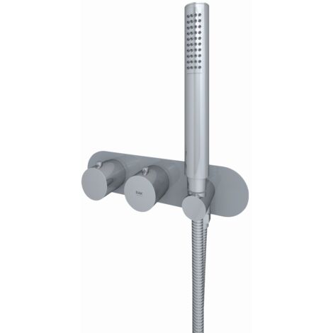 RAK Feeling Grey Round Horizontal Concealed Thermostatic Dual Control Shower Valve  - RAKFSV2503RHS