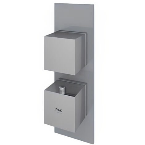 RAK Feeling Grey Square Concealed Thermostatic Single Control Shower Valve - RAKFSV1503S