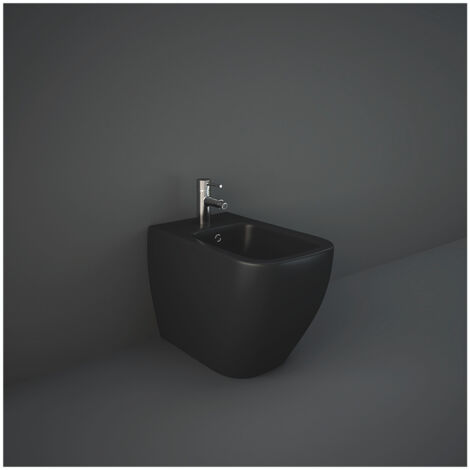 RAK Feeling Matt Black Back to Wall Bidet - MP18504A