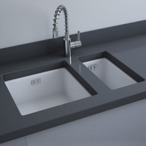RAK Gourmet 7 Ceramic Belfast Kitchen Sink 1.0 Bowl 475mm L x 250mm W - White