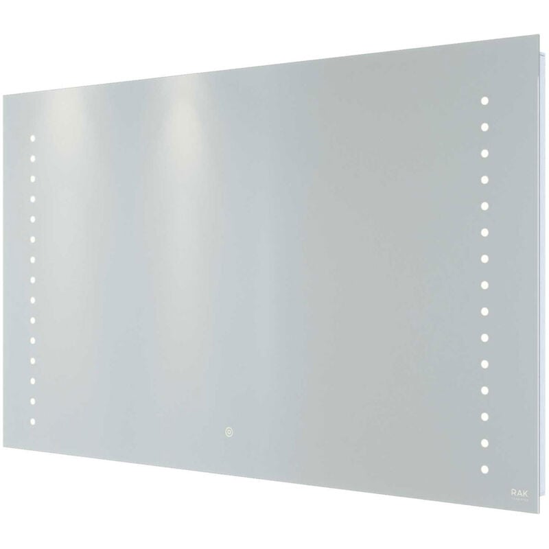 Rak Hestia led Landscape Mirror with Switch and Demister Pad 600mm h x 1000mm w Illuminated