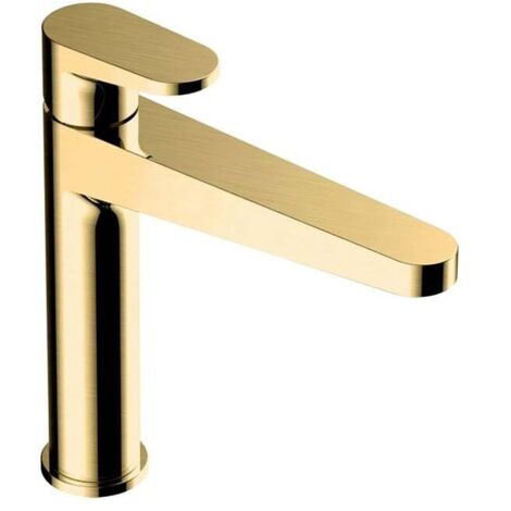 RAK Ischia Brushed Gold Mid Height Basin Mixer Tap - RAKISH3016G