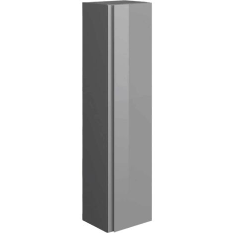 RAK Joy Wall Hung Tall Storage Unit 300mm Wide - Urban Grey