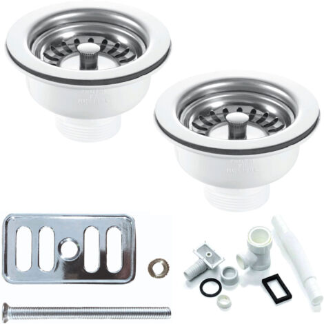 RAK Kitchen Sink Waste and Overflow Pack For 2 Waste Sink