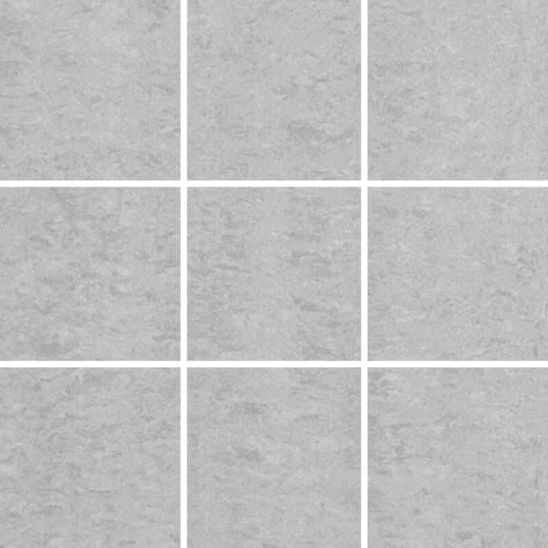 Rak Lounge Grey Unpolished 30cm x 30cm Sheet 10cm x 10cm Squares Porcelain Mosaic Tile - AM-GPD-59UP10/10 - Grey