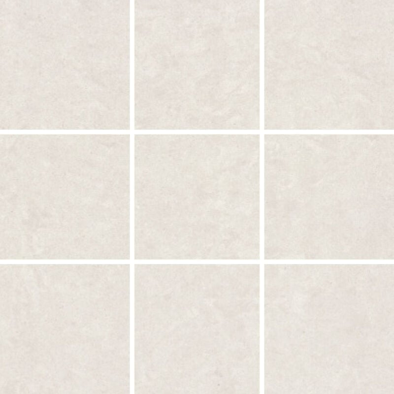 Rak Lounge Light Ivory Unpolished 30cm x 30cm Sheet 10cm x 10cm Squares Porcelain Mosaic Tile - AM-GPD-85UP10/10 - Light Ivory