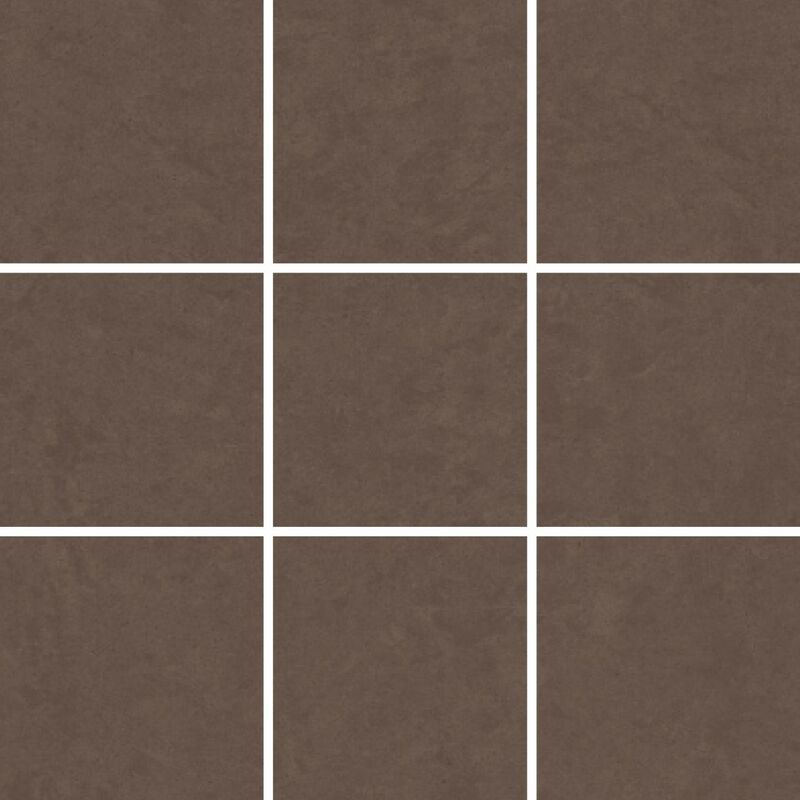 Rak Lounge Mocca Unpolished 30cm x 30cm Sheet 10cm x 10cm Squares Porcelain Mosaic Tile - AM-GPD-662UP10/10 - Mocca