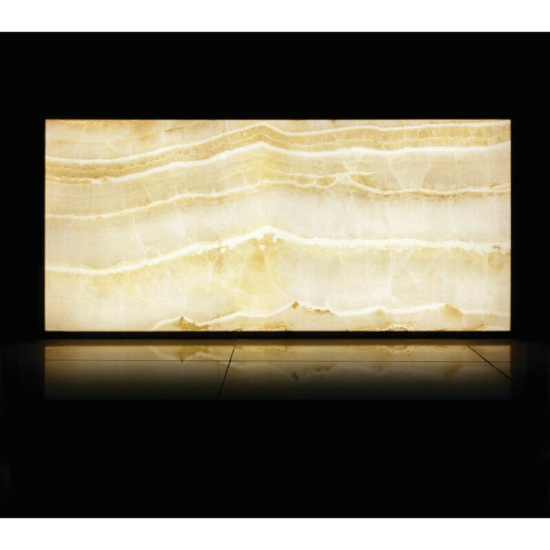 Rak Ceramics - rak Luce Onyx Ivory Full Lappato 120cm x 260cm Porcelain Wall and Floor Tile - ATB62LUCEOIVZHSC6P - Ivory