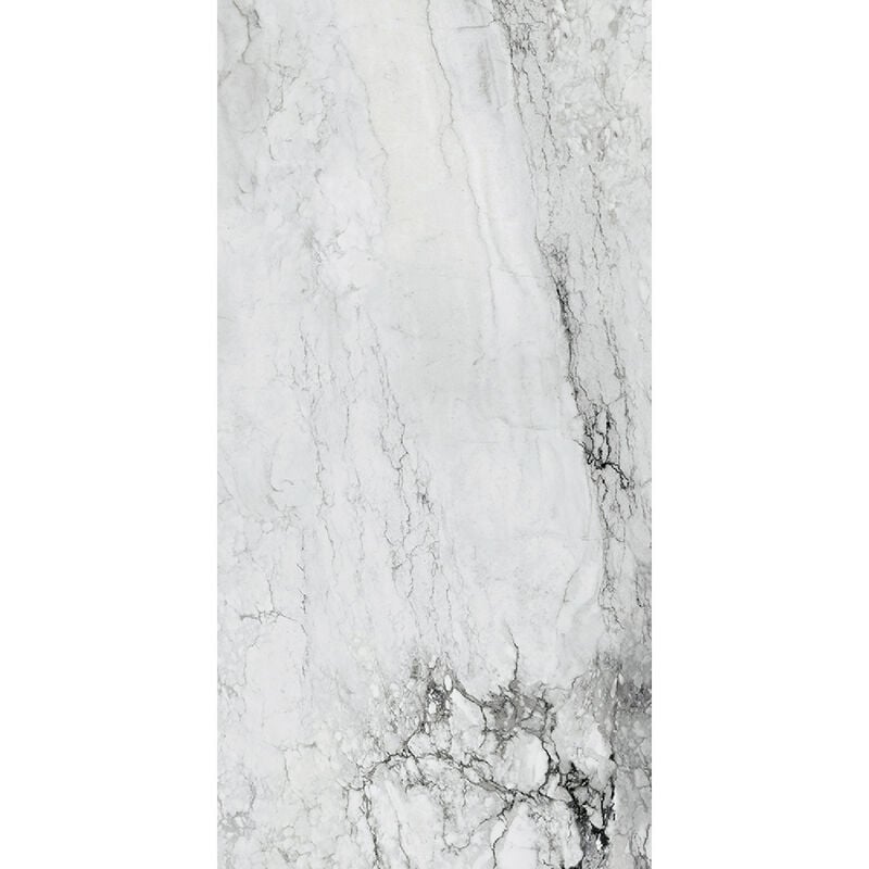 Rak Medicea White Full Lappato 120cm x 240cm Porcelain Wall and Floor Tile - AGB46MDMBWHEZHSC3P - White