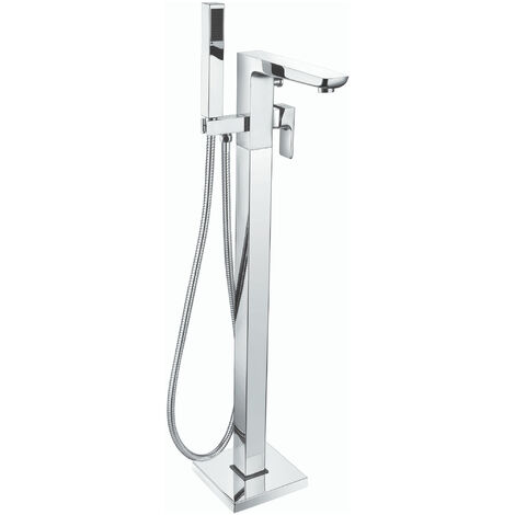 RAK Moon Freestanding Bath Shower Mixer Tap - Chrome