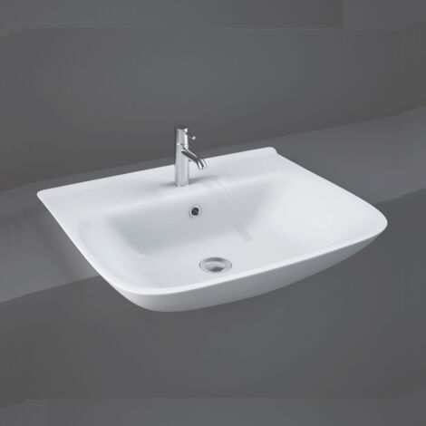 RAK Origin 62 Semi-Recessed Basin 520mm Wide - 1 Tap Hole