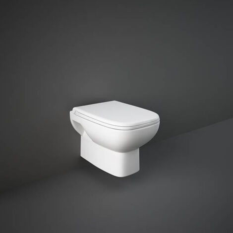 RAK Origin 62 Wall Hung Toilet - Urea Soft Close Seat