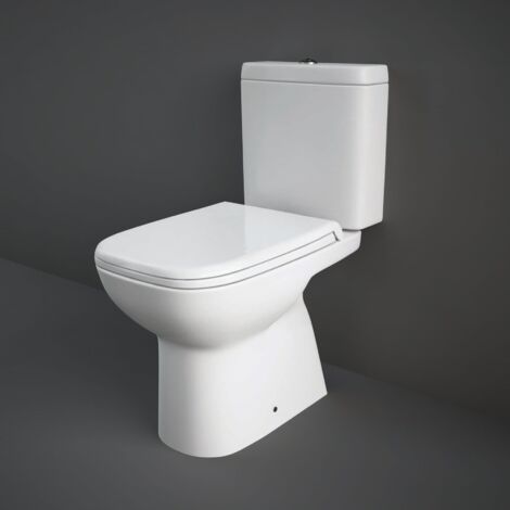 Rak Origin Close Coupled Toilet Short Projection WC Inc Soft Close Seat Compact