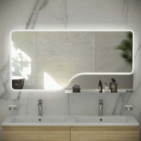 RAK Ornate Chrome 600mm x 1200mm Illuminated LED Mirror - RAKORNCP5003