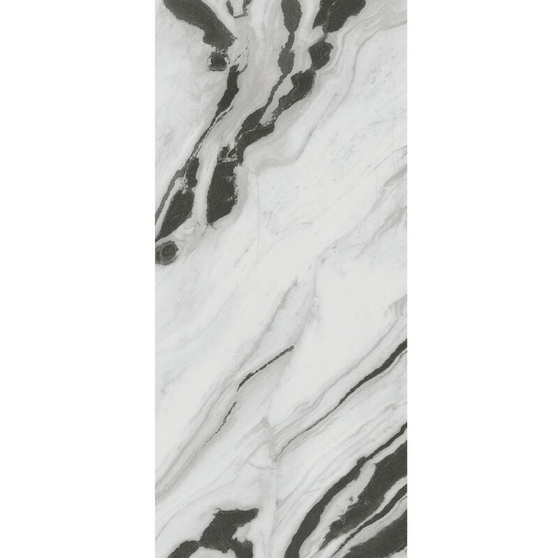 Rak Panda White Full Lappato 120cm x 240cm Porcelain Wall and Floor Tile - AGB46PDMBWHEZHSC3P - White