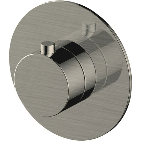 RAK Petit Brushed Nickel Round Concealed Thermostatic Valve - RAKPER3024N