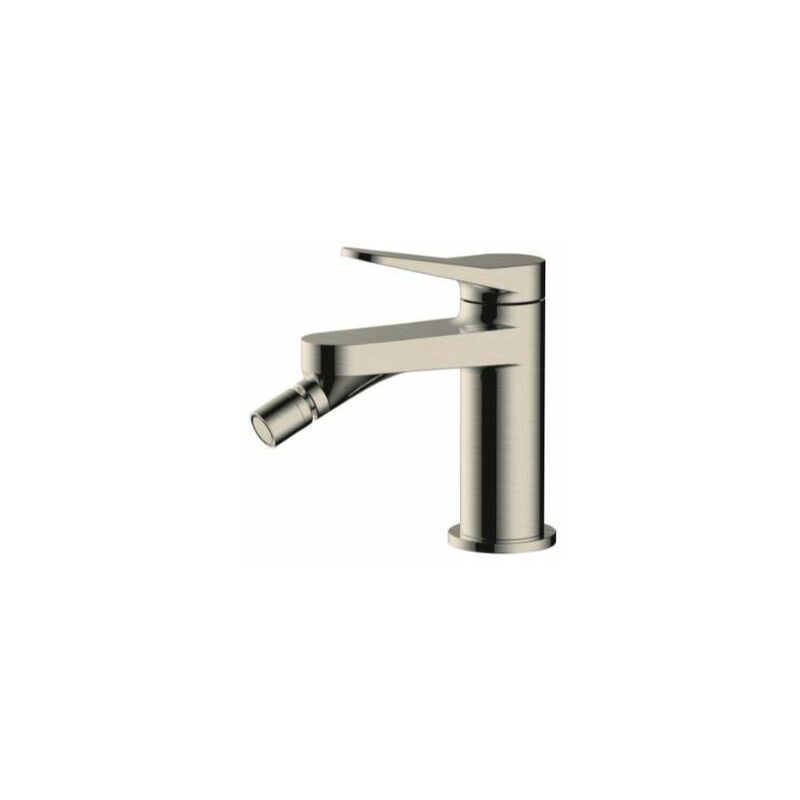 Rak Petit Round Bidet Mixer Tap - Brushed Nickel