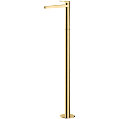 RAK Petit Round Brushed Gold Floorstanding Basin Mixer Tap - RAKPER3030G