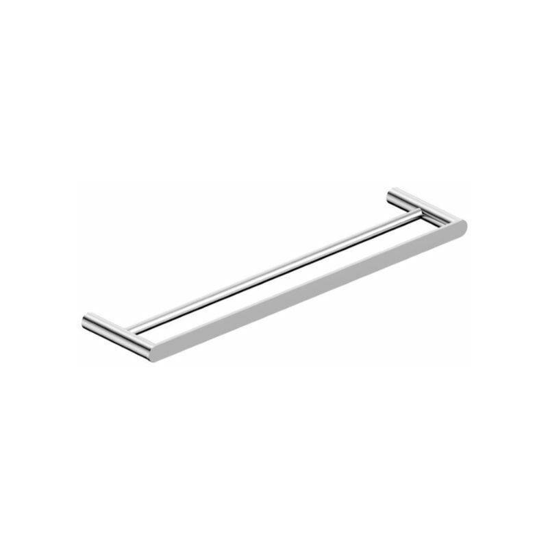 Rak Petit Round Double Towel Bar - 450mm Wide - Chrome