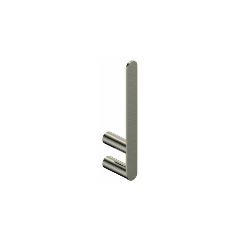 RAK Petit Round Spare Toilet Roll Holder - Brushed Nickel