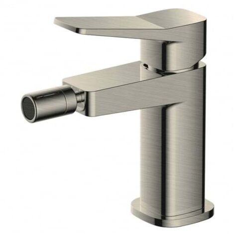 RAK Petit Square Brushed Nickel Bidet Mixer Tap - RAKPES3006N
