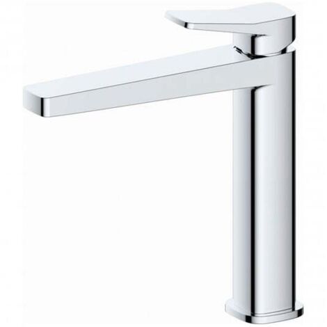 RAK Petit Square Chrome Mid Height Basin Mixer Tap - RAKPES3016C