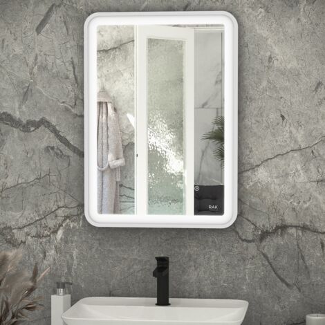 RAK Picture Chrome 500mm x 700mm Soft LED Mirror - RAKPICSFCP5001