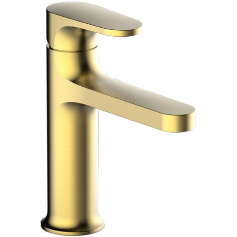 RAK Portofino Basin Mixer Tap Without Waste - Brushed Gold