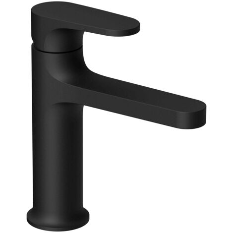 RAK Portofino Matt Black Basin Mixer Tap - RAKPOR3001B