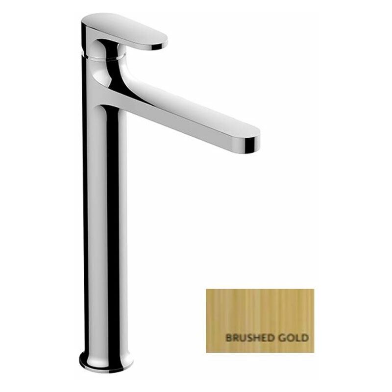 Rak Ceramics - rak Portofino Tall Basin Mixer Tap - Brushed Gold - Brushed Gold