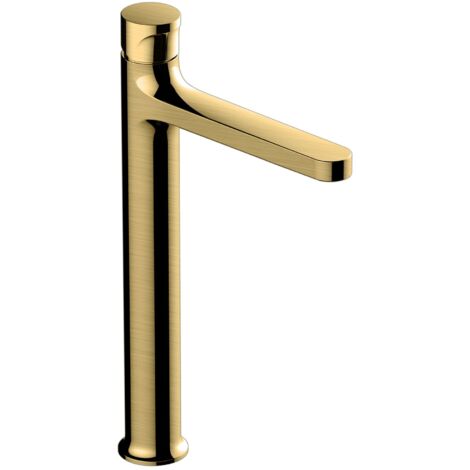 RAK Positano Brushed Gold Tall Basin Mixer Tap - RAKPOS3003G
