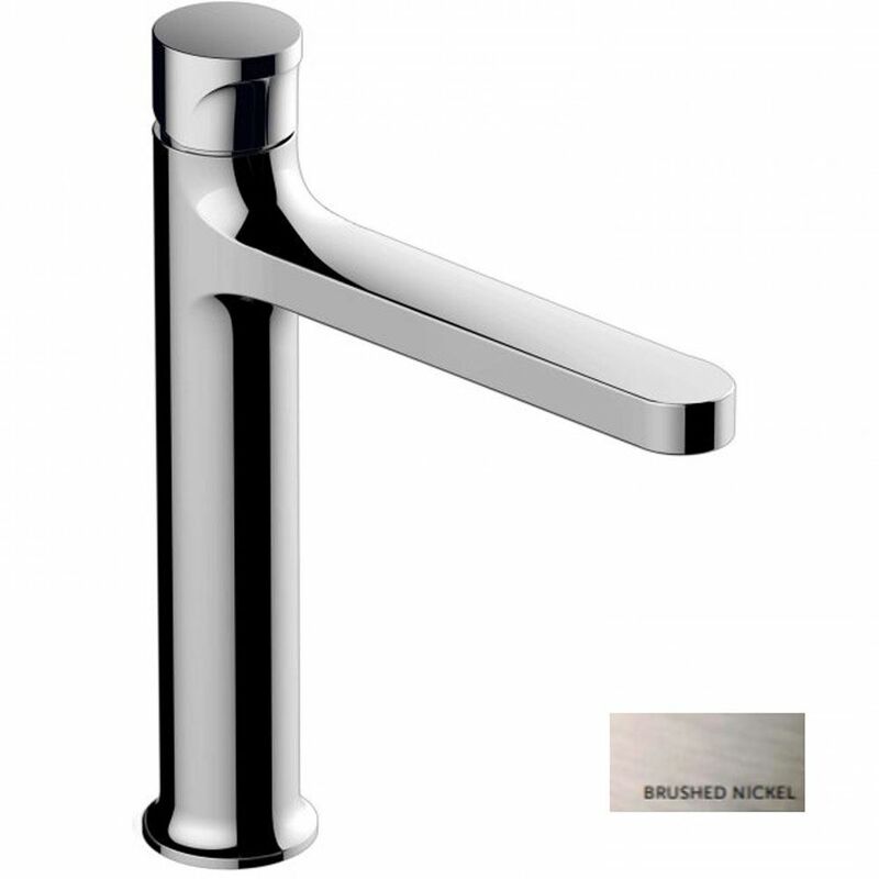 Rak Ceramics - rak Positano Mid Height Basin Mixer Tap - Brushed Nickel - Brushed Nickel