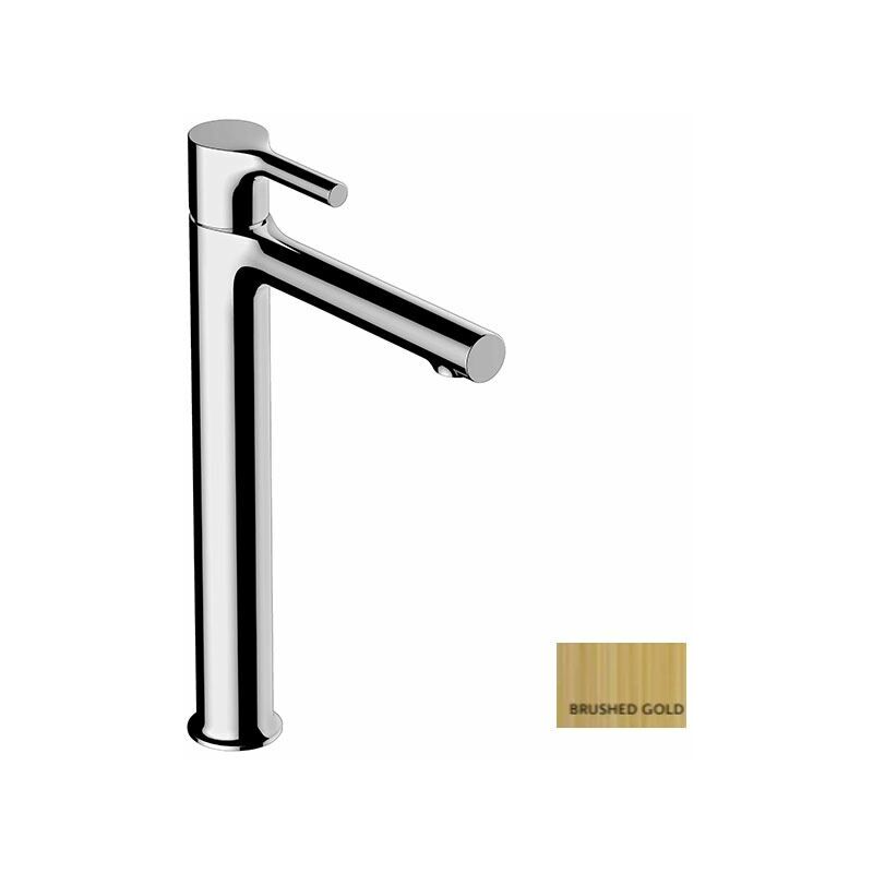 Rak Ceramics - rak Positano Tall Basin Mixer Tap - Brushed Gold - Brushed Gold