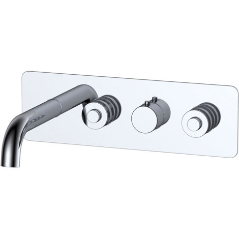 RAK Prima Tech Concealed Horizontal Thermostatic Dual Control Shower Valve - RAKPRT3023