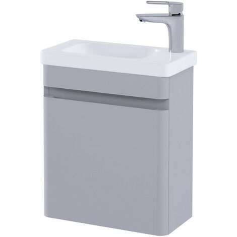 RAK Resort Matt Stone 450mm Cloakroom Vanity Unit - RAKRSTWBU45601