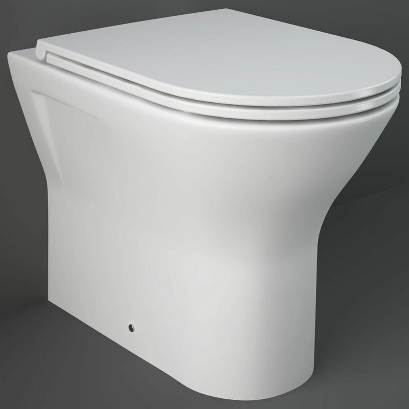 Rak Resort Rimless Back to Wall Toilet 425mm Comfort Height - White
