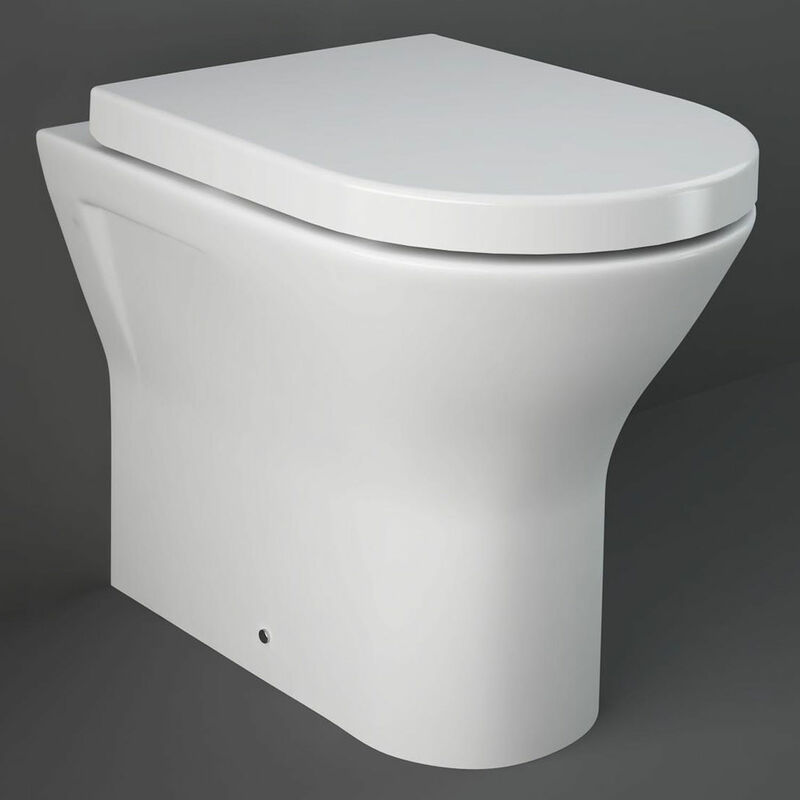 Rak Resort Rimless Back to Wall Toilet 550mm Projection - White