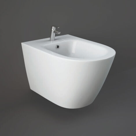 RAK Resort Wall Hung Bidet with Hidden Fixations 520mm Projection - Alpine White
