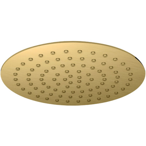 RAK Round Fixed Shower Head 250mm Diameter - Brushed Gold