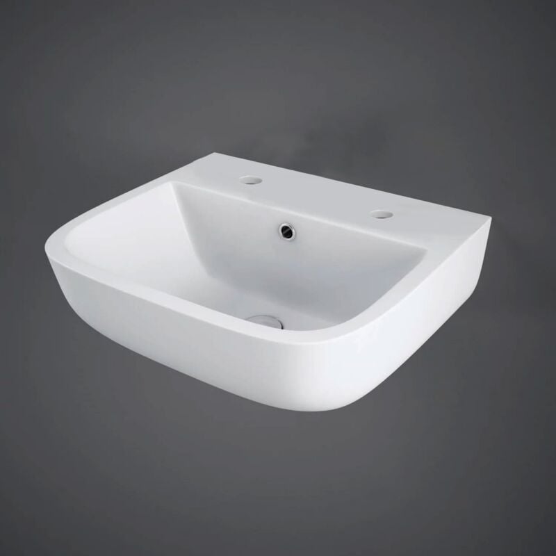 RAK Series 600 Cloakroom Basin 400mm Wide 2 Tap Hole