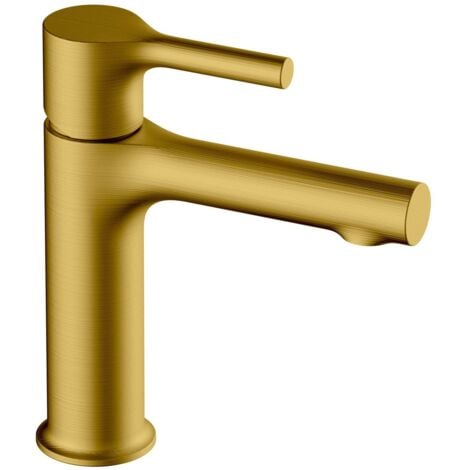 RAK Sorrento Basin Mixer Tap Without Waste - Brushed Gold