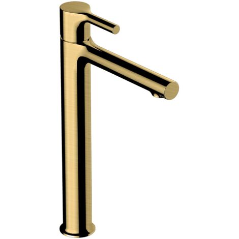 RAK Sorrento Brushed Gold Tall Basin Mixer Tap - RAKSOR3003G