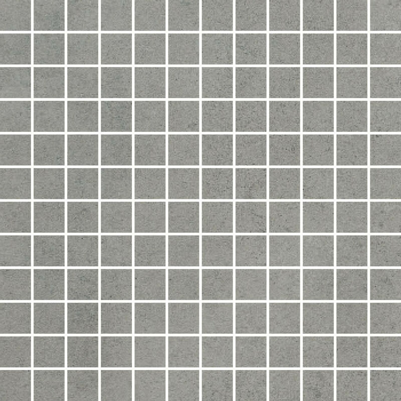 Rak Surface Cool Grey Matt 30cm x 30cm Sheet 2.3cm x 2.3cm Squares Porcelain Mosaic Tile - AM-GZSUR-CG.RT/2H - Cool Grey