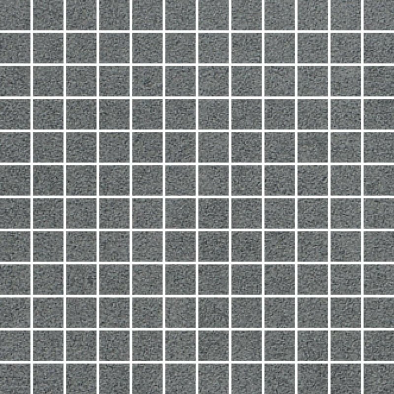 Rak Surface Mid Grey Matt 30cm x 30cm Sheet 2.3cm x 2.3cm Squares Porcelain Mosaic Tile - AM-GZSUR-MG.RT/2H - Mid Grey