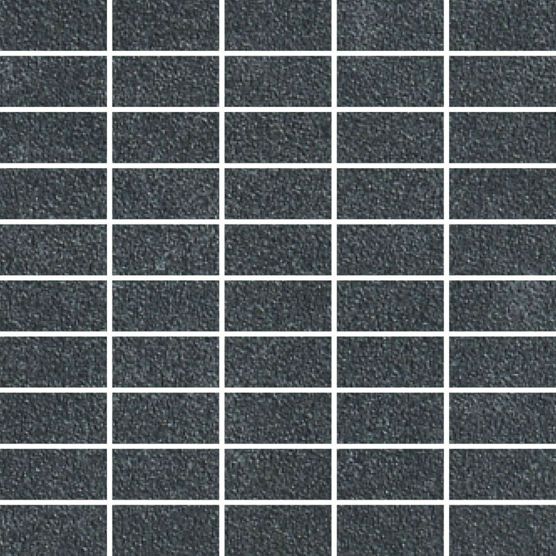 Rak Surface Night Matt 30cm x 30cm Sheet 2.7cm x 5.8cm Bricks Porcelain Mosaic Tile - AM-GZSUR-NT.RT3/6 - Night