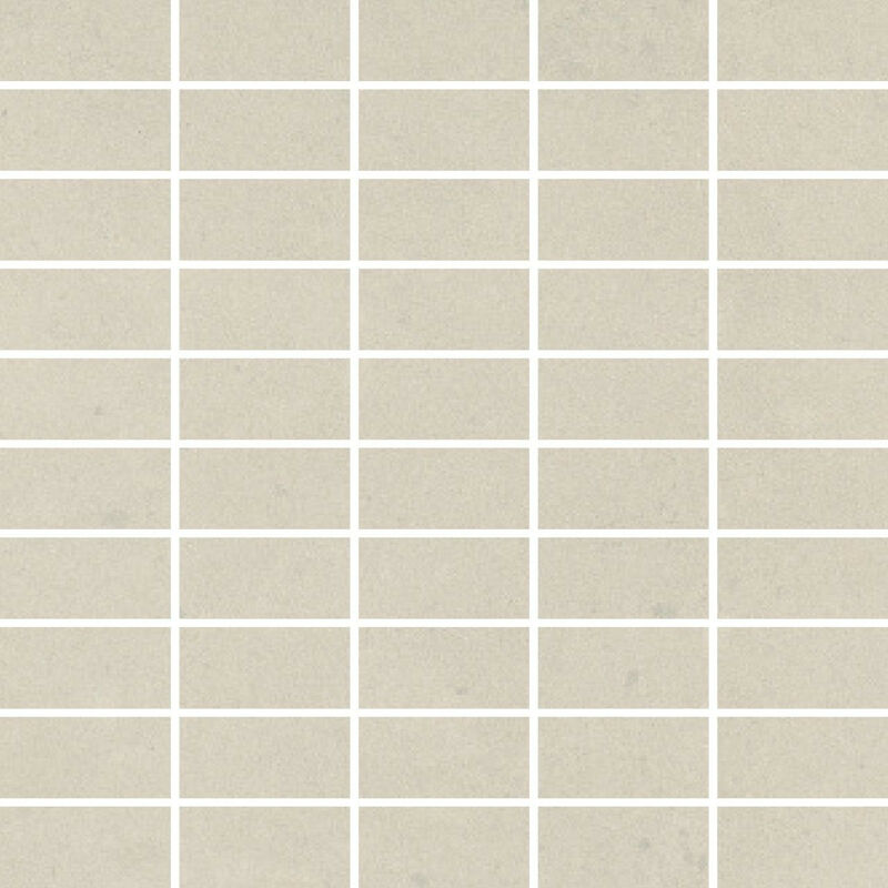 RAK Surface Off White Matt 30cm x 30cm Sheet 2.7cm x 5.8cm Bricks Porcelain Mosaic Tile - AM-GZSUR-OW.RT3/6 - Off White