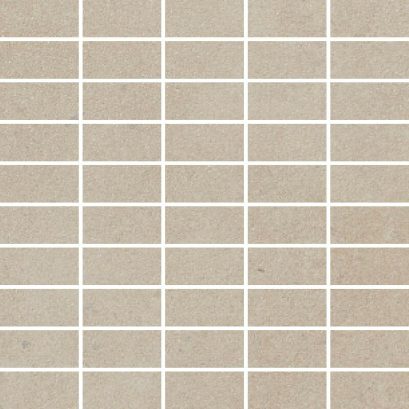 Rak Surface Sand Matt 30cm x 30cm Sheet 2.7cm x 5.8cm Bricks Porcelain Mosaic Tile - AM-GZSUR-SN.RT3/6 - Sand