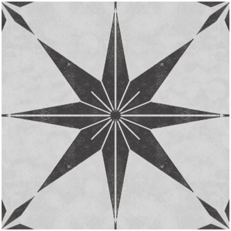 RAK Symphony Star Grey Matt 20cm x 20cm Porcelain Wall and Floor Tile - EBHY203