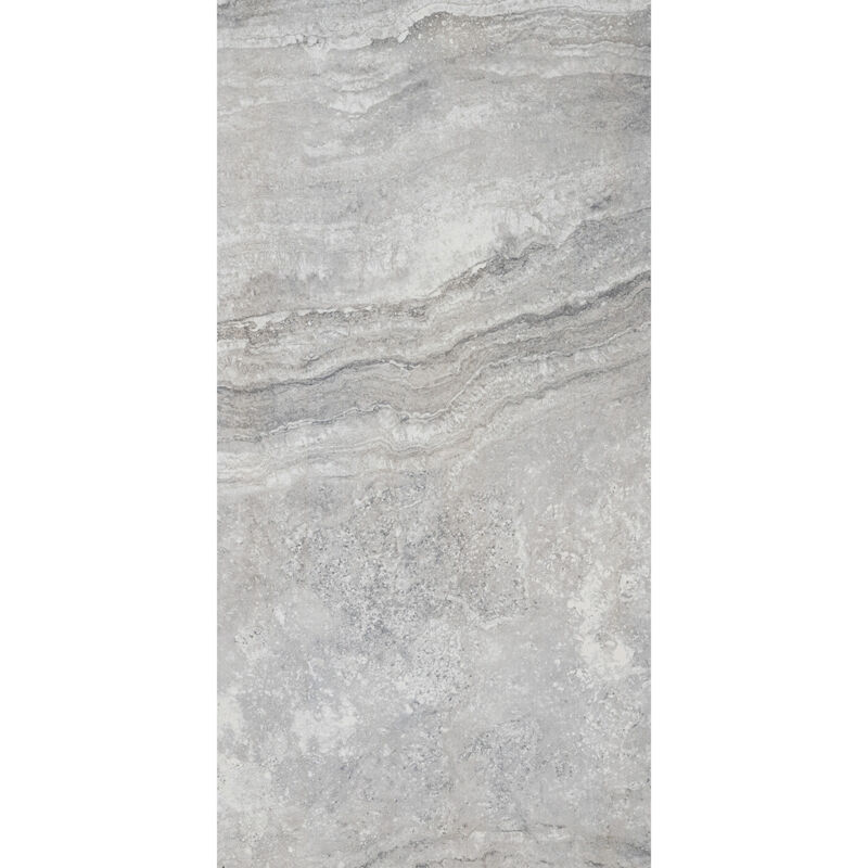 Rak Ceramics - rak Tech-Marble Silver Travertino Polished 60cm x 120cm Porcelain Wall and Floor Tile - A12GTCMB-SRT.X0X5P