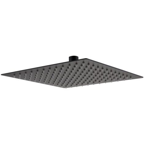 RAK Ultra Slim Square Shower Head - Black
